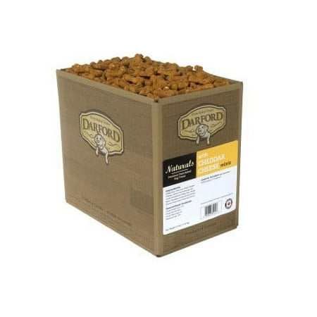 Darford Naturals Cheddar Cheese Mini Dog Treats - 12 lb Bulk, Oven Baked