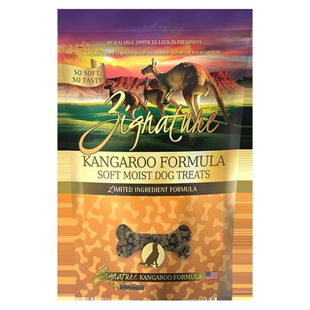 Zignature Kangaroo Soft Moist Dog Treats - Limited Ingredient, Grain-Free, 4 oz