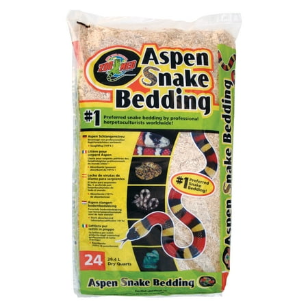 Zoo Med Aspen Snake Bedding - Natural Reptile Substrate (24 Quart)