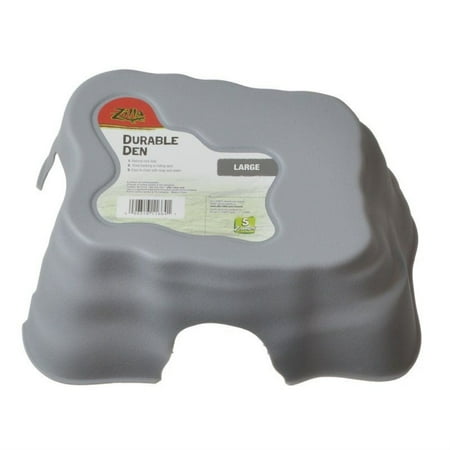 Zilla Durable Den - Large - Gray Reptile Terrarium Hideaway