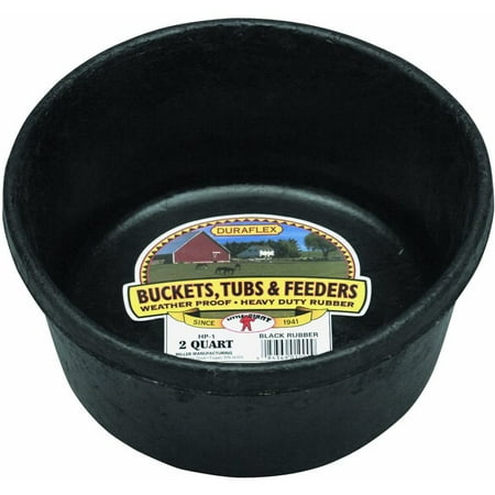 Little Giant DuraFlex Rubber Feed Pan - 2 Quart - Livestock Feeder