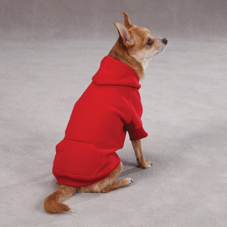 Zack & Zoey Basic Dog Hoodie - Red - XXL - Pet Sweatshirt
