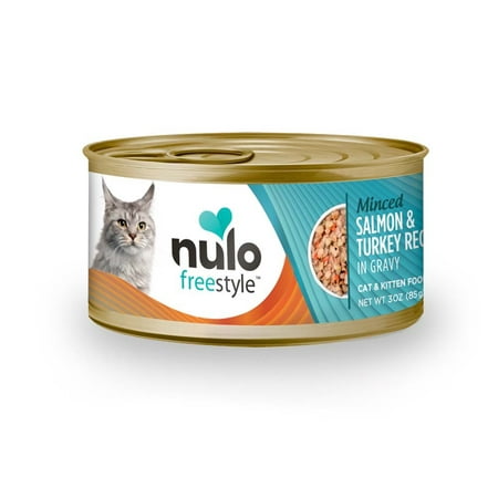 Nulo Freestyle Minced Salmon & Turkey Grain-Free Canned Cat & Kitten Food, 3 oz