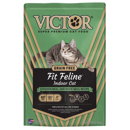 Victor Super Premium Dog Food Fit Feline Indoor Dry Cat F...