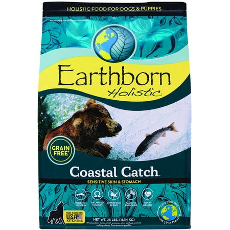 Earthborn Holistic Coastal Catch Grain-Free Dry Dog Food, 25 lb