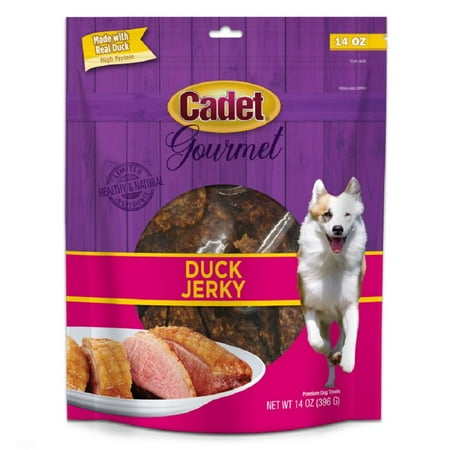 Cadet Gourmet Duck Jerky Dog Treats, 14 oz - Premium Natural Chews