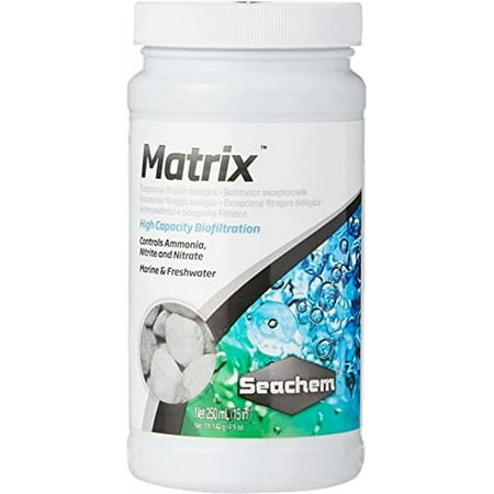 Seachem Matrix Bio-Media - High Capacity Biofiltration - 250ml Aquarium Filter Media
