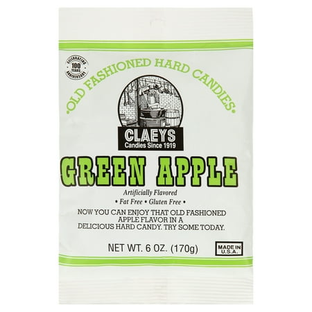 Claeys Old Fashioned Green Apple Hard Candy - 6 oz Bag