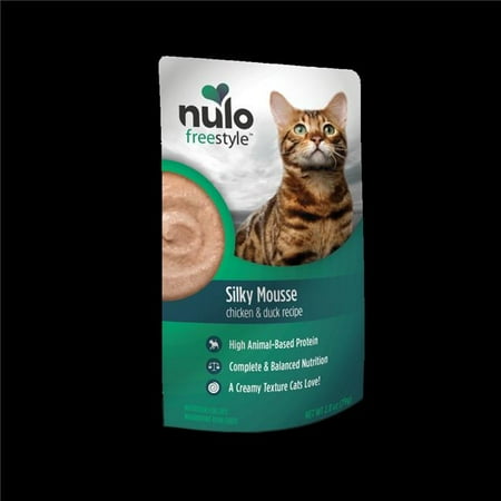 Nulo Freestyle Silky Mousse Cat Food - Chicken & Duck Recipe, Grain-Free, 2.8 oz Pouch