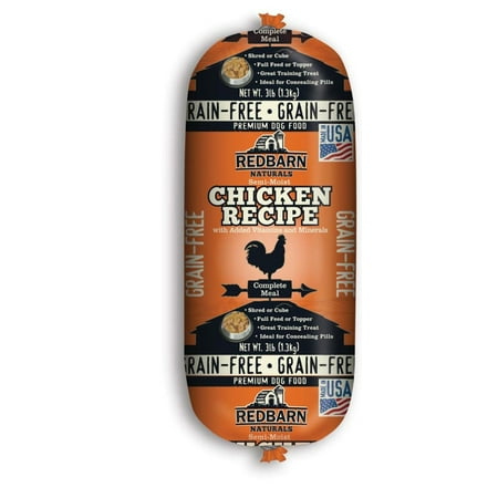 Redbarn Grain-Free Chicken Dog Food Roll, 3 lb - Natural Rolled Recipe