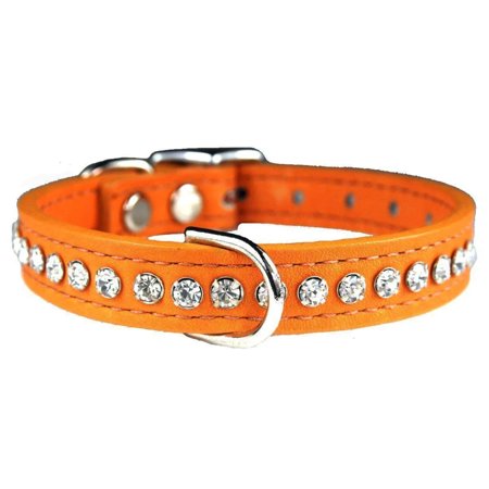 OmniPet Signature Leather Crystal Dog Collar Made in USA