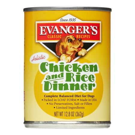 Evanger's Heritage Classic Chicken & Rice Dinner Wet Dog Food, 12.5-12.8 oz Can
