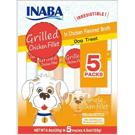 Inaba Ciao Grain-Free Dog Treat, Grilled Chicken Fillet I...