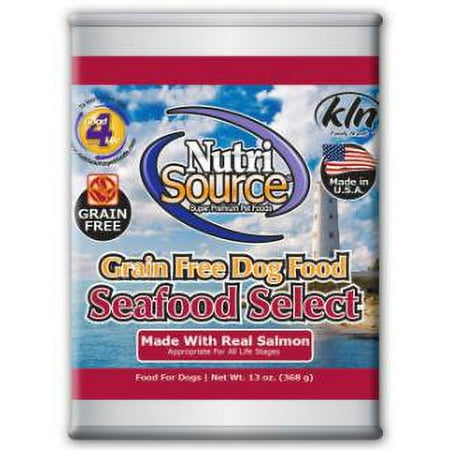 Nutri Source Grain Free Seafood Select Can Dog Food 12/13Z