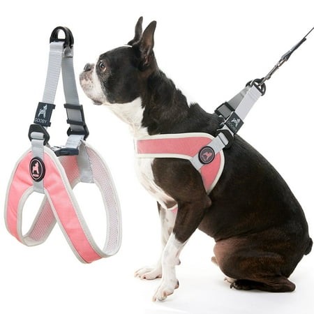 Gooby Simple Step-In III Harness - Pink, Large - Small Dog Harness
