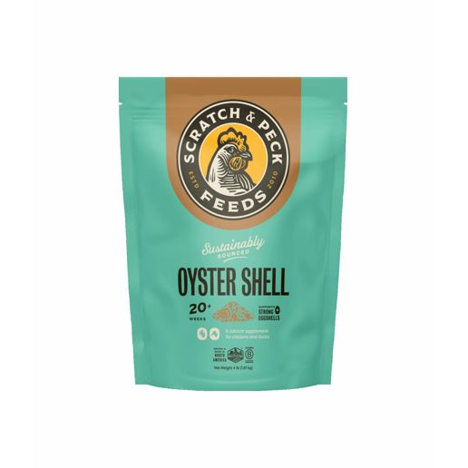 Scratch and Peck Feeds Cluckin' Good Oyster Shell Supplement - 4 lbs - Chicken & Duck Feed