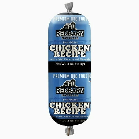Redbarn Chicken Roll Dog Food, 4 oz - Single Roll Premium Soft Food