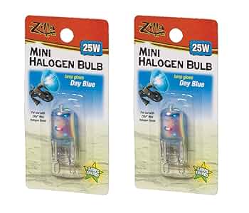 Zilla Mini Halogen Bulb - Day Blue - 25W - Reptile Terrarium Heat Lamp