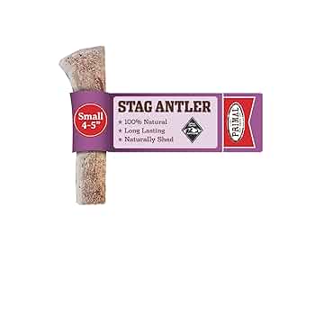 Primal Stag Antler Dog Chew - Small, Natural Long Lasting Chew for Dogs