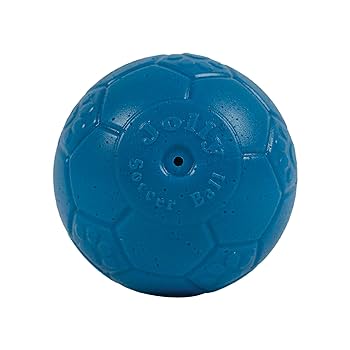 Jolly Pets Mini Jolly Soccer Ball Dog Toy, 4 inch, Ocean Blue