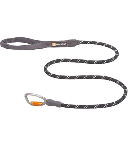 Ruffwear Knot-a-Leash Dog Leash, Reflective Rope Lead with Carabiner, Pink