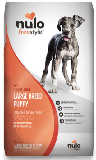 Nulo Freestyle Grain-Free Salmon & Turkey Large Breed Puppy Dry Dog Food, 24 lb