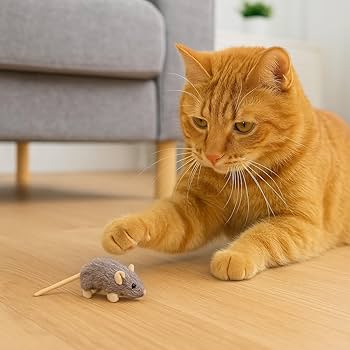 SPOT Ethical Pets Helen House Mouse Cat Toy with Catnip, 4", Assorted Colors