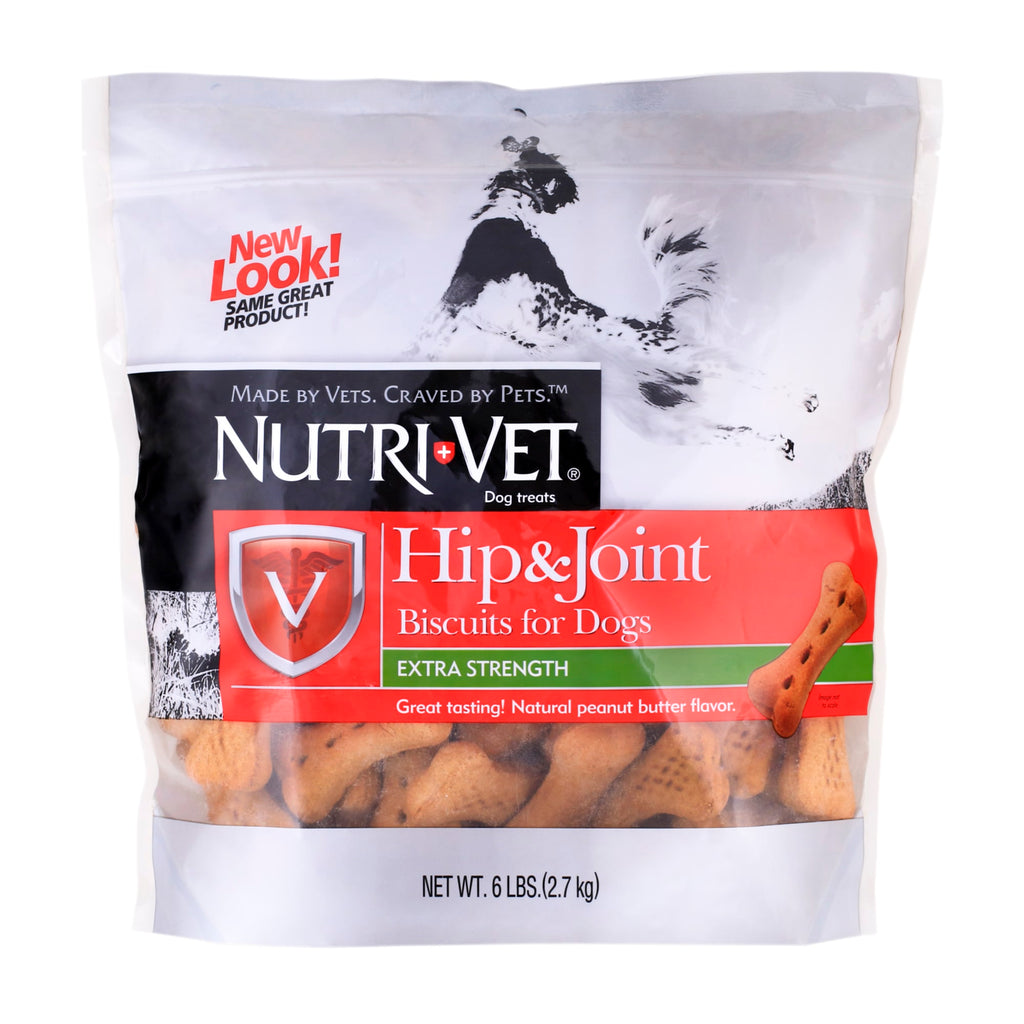 Nutri-Vet Hip & Joint Biscuits for Dogs - Extra Strength - 6 lbs
