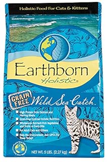 Earthborn Holistic Wild Sea Catch Grain-Free Dry Cat Food (5 lb) Salmon & Herring Meal Recipe