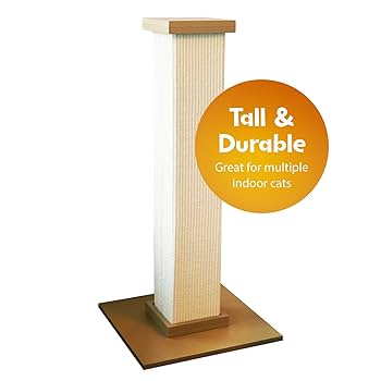 SmartCat Ultimate Scratching Post - 32 Inch Sisal Cat Post