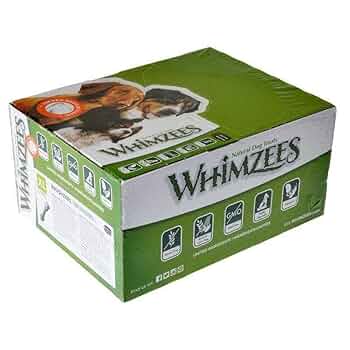 WHIMZEES Brushees Dental Chews, X-Large, 18 Count - Natural Dog Treats for Oral Care