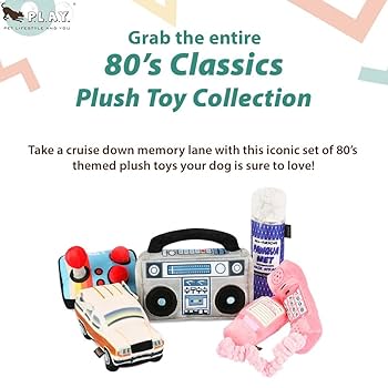 P.L.A.Y. 80s Classics Ready Player Fun Joystick Plush Dog Toy