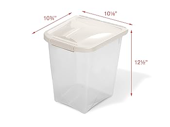 Van Ness Pet Food Container - 10 lb Capacity, Fresh-Tite Seal, for Dog or Cat Food Storage