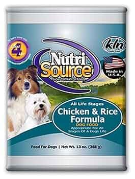NutriSource Chicken & Rice Dog Food - All Life Stages, 13 oz Can (Case of 12 Available)