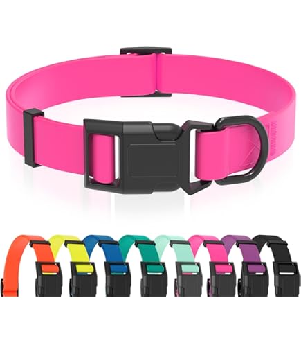 Dogline Biothane Waterproof Dog Collar - Strong, Odor-Proof, Easy Clean
