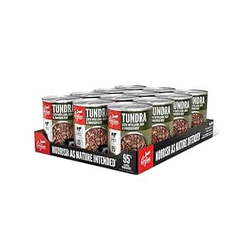 ORIJEN Tundra Stew Pate Wet Dog Food, Grain-Free, 12.8 oz Can, Beef, Duck, & Lamb Recipe