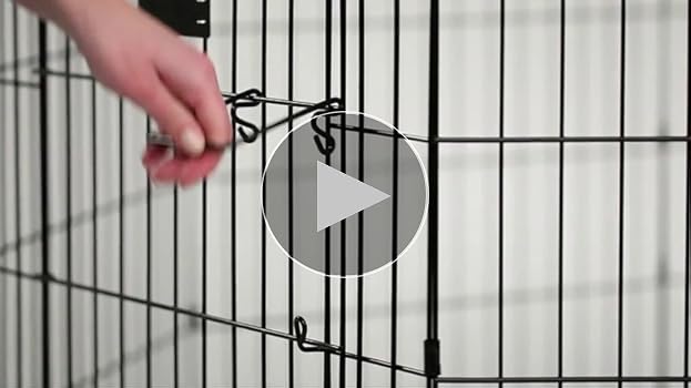 Midwest Contour Exercise Pen with Door - 36 inch Black Pet Playpen