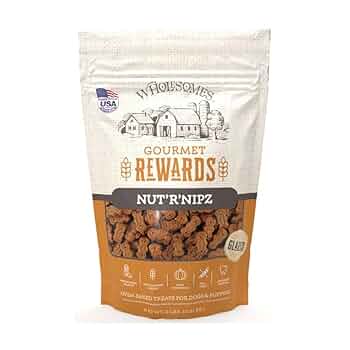 Wholesomes Rewards Nut R Nipz Dog Biscuits, Peanut Butter Flavor, 2 lb Bag