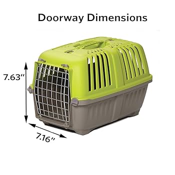 Midwest Spree 19-Inch Pet Carrier - Green - Small Dog/Cat Travel Crate