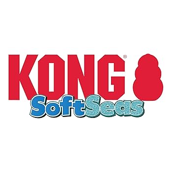 KONG Soft Seas Turtle Small Dog Toy - Plush Squeaky Toy for Gentle Play & Cuddling