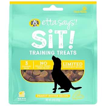 Etta Says! Sit! Peanut Butter Grain Free Dog Training Treats 6 oz