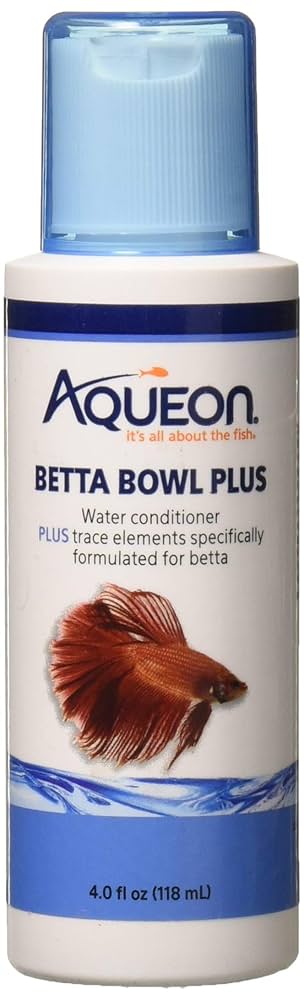 Aqueon Betta Bowl Plus Water Conditioner - 4 oz Bottle - Betta Fish Water Treatment