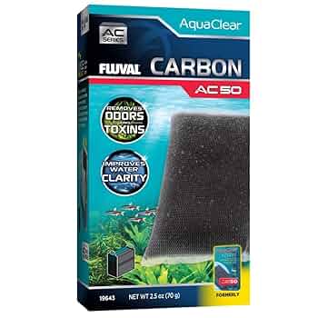 Fluval AC50 Active Carbon Insert - Aquarium Filter Media - 2.5oz (70g) - 1 Pack