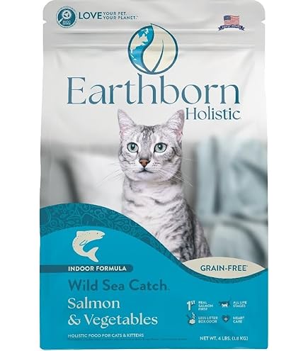 Earthborn Holistic Wild Sea Catch Grain-Free Dry Cat Food, 4 lb Bag