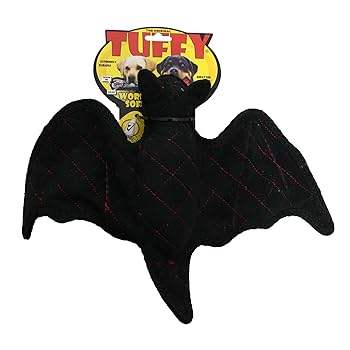 Tuffy Desert Bat Dog Toy - Durable Plush Squeaky Bat for Dogs