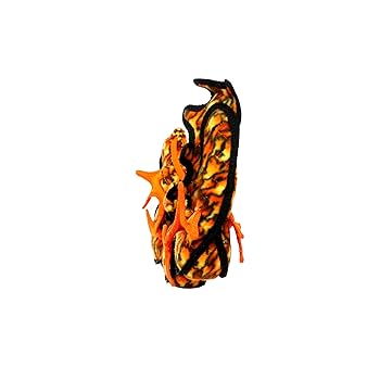 Tuffy Dragon Orange Durable Plush Dog Toy - Multiple Layers, Floats, Machine Washable