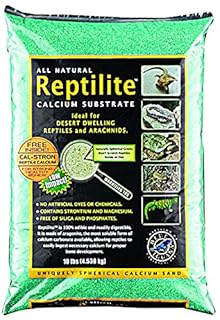 Carib Sea SCS10730 Reptiles Calcium Substrate Sand, 10-Pound, Rainforest Green