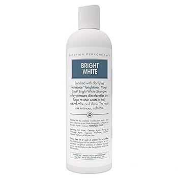 Four Paws Magic Coat Bright White Shampoo Almond Shea Butter Scent 16oz