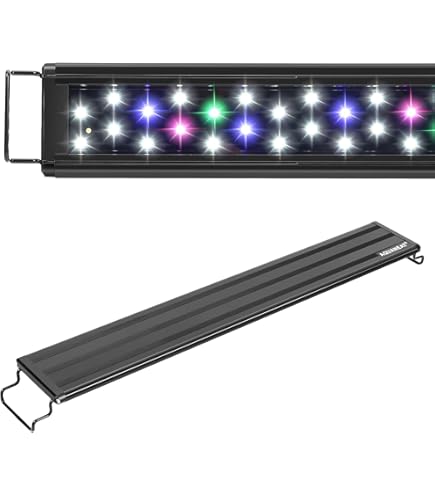 Aquatic Life Reno 7-Inch LED Aquarium Light, White, Clamp-on, Freshwater, up to 10 Gallons