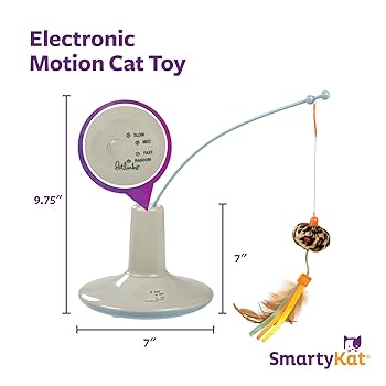 SmartyKat Instincts Wild Wand Electronic Motion Cat Toy Teaser
